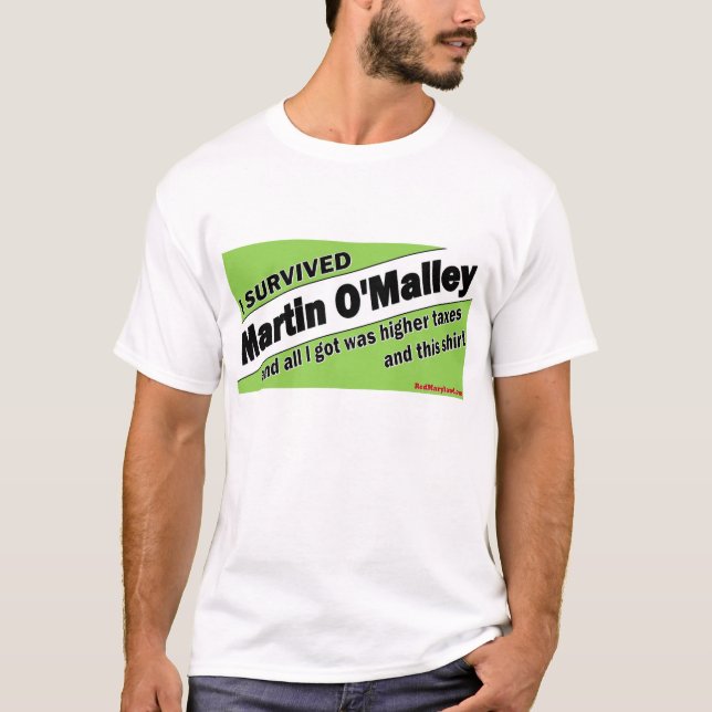 Camiseta Eu sobrevivi a Martin O'Malley (Frente)