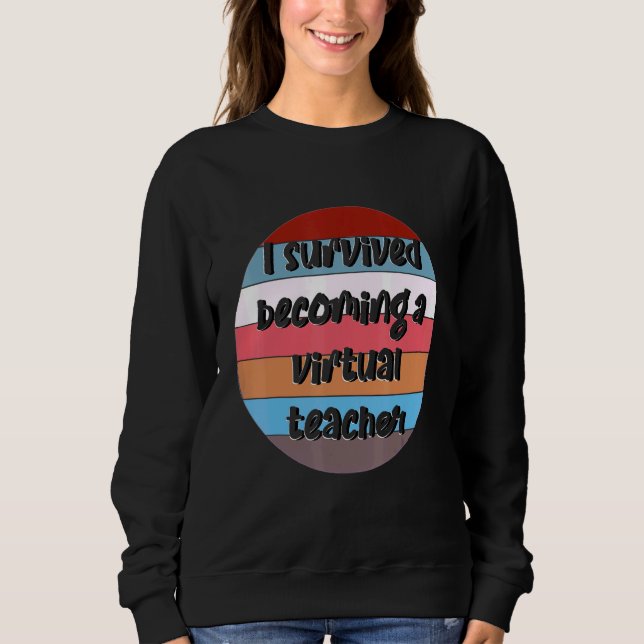 Camiseta Eu Sobrevivi A Me Tornar Um Professor Virtual - Pe (Frente)