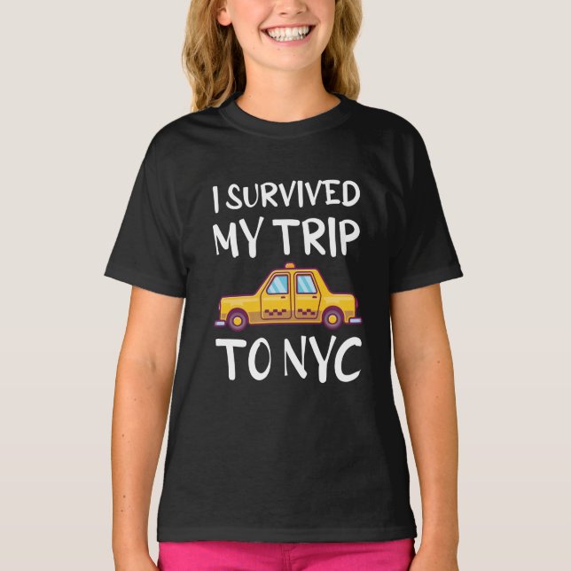 Camiseta Eu Sobrevivi À Minha Viagem À NYC (Frente)