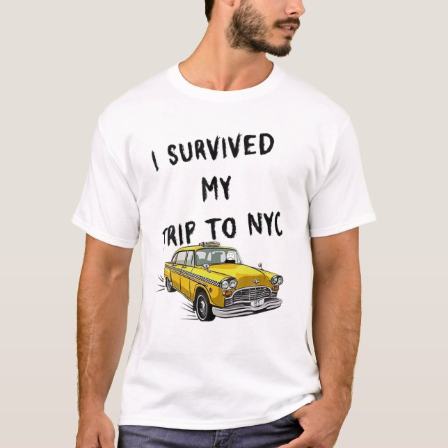 Camiseta Eu Sobrevivi À Minha Viagem À NYC (Frente)