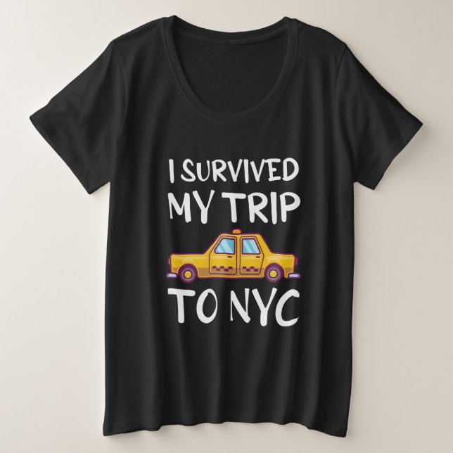 Camiseta Eu Sobrevivi À Minha Viagem À NYC (Frente do Design)