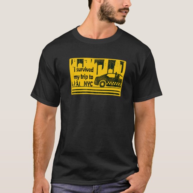 Camiseta Eu, Sobrevivi À Minha Viagem À NYC (Frente)
