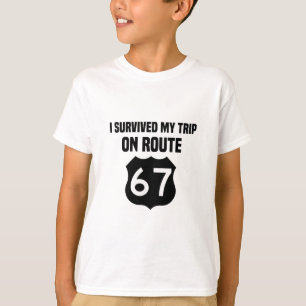 Camiseta Eu Sobrevivi à Minha Viagem na Rota 67