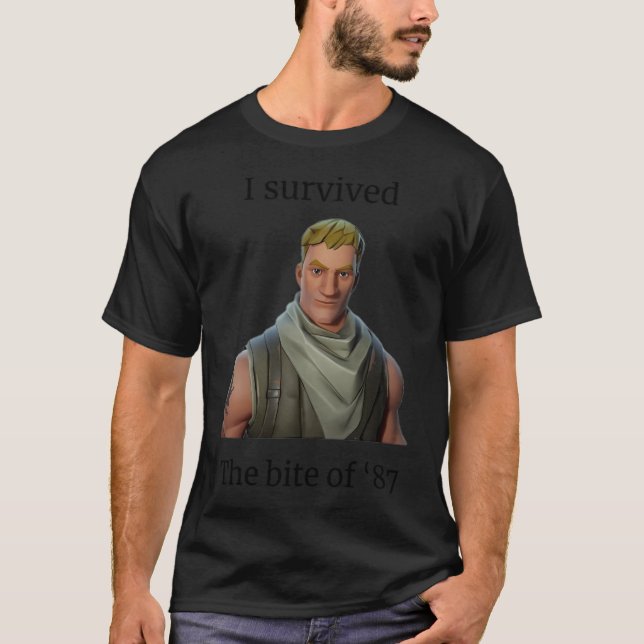 Camiseta Eu Sobrevivi À Mordida De 87 (Frente)