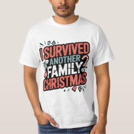 Camiseta Eu Sobrevivi a Outro Natal em Família
