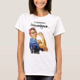 Camiseta Eu Sobrevivi à Quarentena de Coronavírus