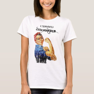 Camiseta Eu Sobrevivi à Quarentena de Coronavírus