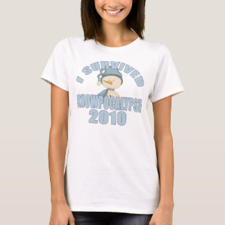 Camiseta Eu sobrevivi a Snowpocalypse 2010