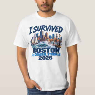 Camiseta Eu Sobrevivi à Tempestade Costeira de Boston 2026