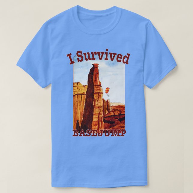 Camiseta Eu Sobrevivi A Um Basejump (Frente do Design)