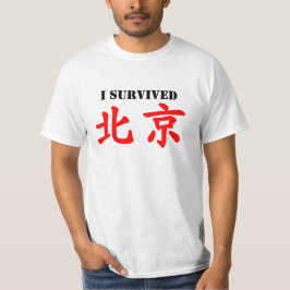 Camiseta Eu sobrevivi ao 北京! (Beijing)