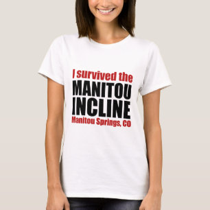 Camiseta Eu sobrevivi ao declive de Manitou