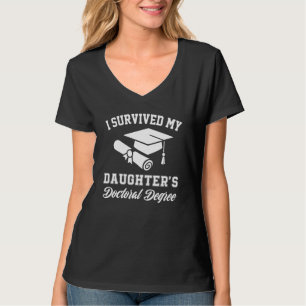 Camiseta eu sobrevivi ao doutorado da minha filha