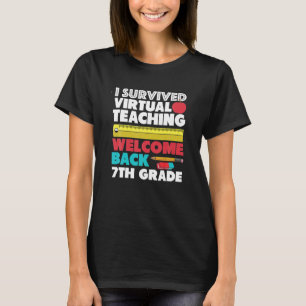 Camiseta Eu Sobrevivi Ao Ensino Virtual De Volta Ao 7 Da Es