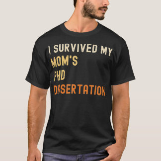 Camiseta Eu sobrevivi ao formando de dissertação de doutora