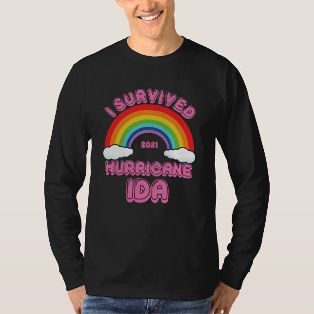 Camiseta Eu Sobrevivi Ao Furacão Ida (Frente)