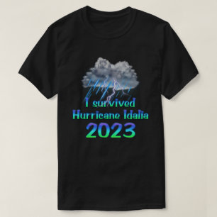 Camiseta Eu sobrevivi ao furacão Idalia 2023