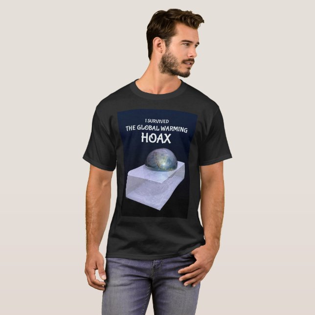Camiseta Eu Sobrevivi Ao Hoax Do Aquecimento Global (Frente Completa)