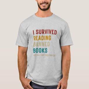 Camiseta Eu Sobrevivi Ao Ler Livro De Livros Banidos