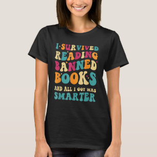 Camiseta Eu Sobrevivi Ao Ler Livros Banidos E Tudo O Que Eu