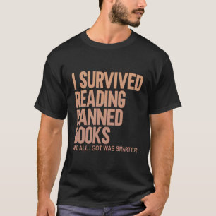 Camiseta Eu Sobrevivi Ao Ler Livros Banidos Em Livraria