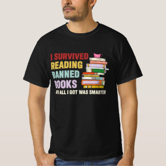 Camiseta Eu Sobrevivi Ao Ler Livros Banidos Em Livraria