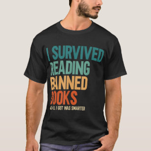 Camiseta Eu Sobrevivi Ao Ler Livros Banidos Em Livraria