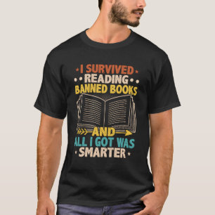 Camiseta Eu Sobrevivi Ao Ler Livros Banidos Leitura De Leit