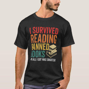 Camiseta Eu Sobrevivi Ao Ler Livros Banidos Livro Retroativ