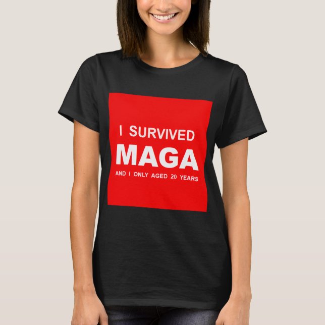 Camiseta Eu Sobrevivi ao MAGA (Frente)