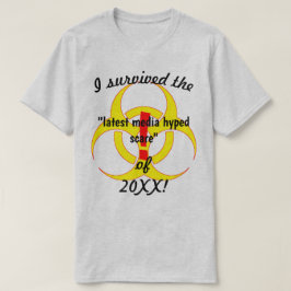 Camiseta Eu Sobrevivi Ao Mais Recente Risco De Biorisco Da