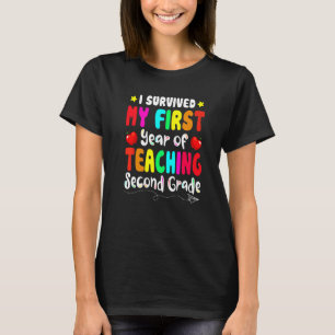 Camiseta Eu Sobrevivi Ao Meu Primeiro Ano Ensinando O Segun