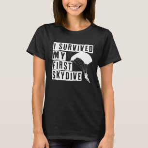 Camiseta Eu Sobrevivi Ao Meu Primeiro Skydive I Skydiver Ta