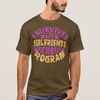 Camiseta Eu sobrevivi ao meu programa de doutorado em namor