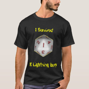 Camiseta Eu sobrevivi ao parafuso de relâmpago do DM!