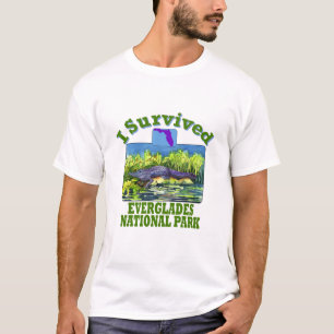 Camiseta Eu Sobrevivi ao Parque Nacional Everglades, Flóri