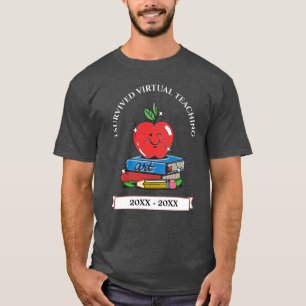 Camiseta Eu Sobrevivi ao Professor de Ensino Virtual Person