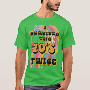Camiseta Eu Sobrevivi ao Sete 70S, Sete, Oitenta 80 engraça