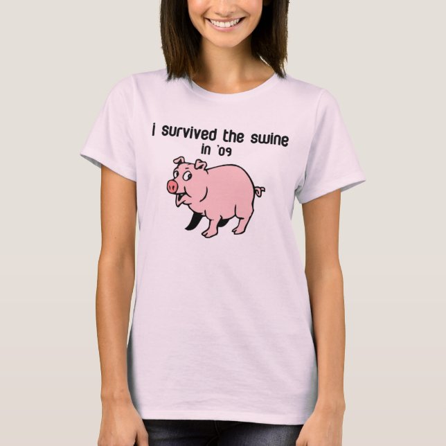 Camiseta Eu Sobrevivi Ao Suíno (Frente)
