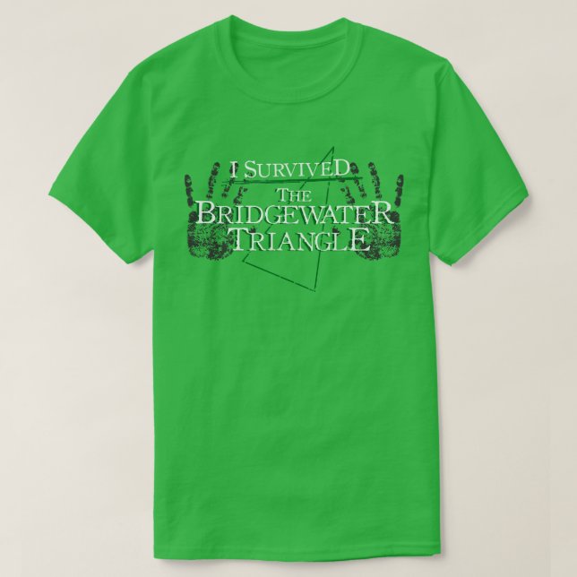 Camiseta Eu Sobrevivi Ao Triângulo De Bridgewater (Frente do Design)