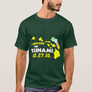 Camiseta Eu sobrevivi ao tsunami de sábado