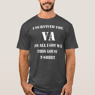 Camiseta Eu Sobrevivi Ao Veterano Militar Da VA