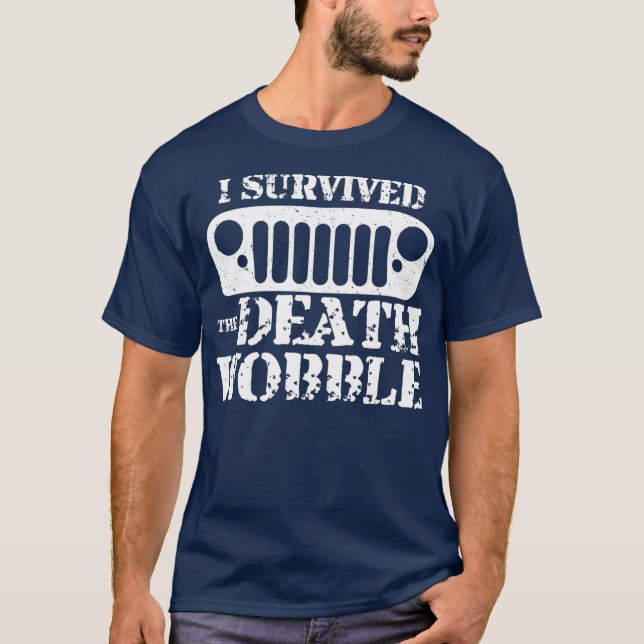 Camiseta Eu Sobrevivi ao Wobble da Morte (Frente)