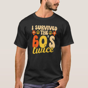 Camiseta Eu Sobrevivi aos 60 e 60, 70, 70 anos