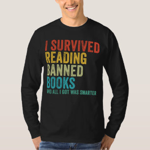 Camiseta Eu Sobrevivi Lendo Livros Banidos Livro Bibliotecá