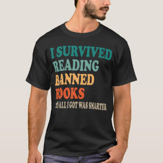 Camiseta Eu Sobrevivi Lendo Livros Banidos Livros Livres