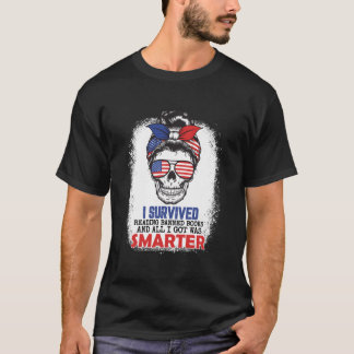 Camiseta Eu Sobrevivi Lendo Livros Proibidos Livro Bibliófi