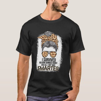 Camiseta Eu Sobrevivi Lendo Livros Proibidos Livro Fã de Li