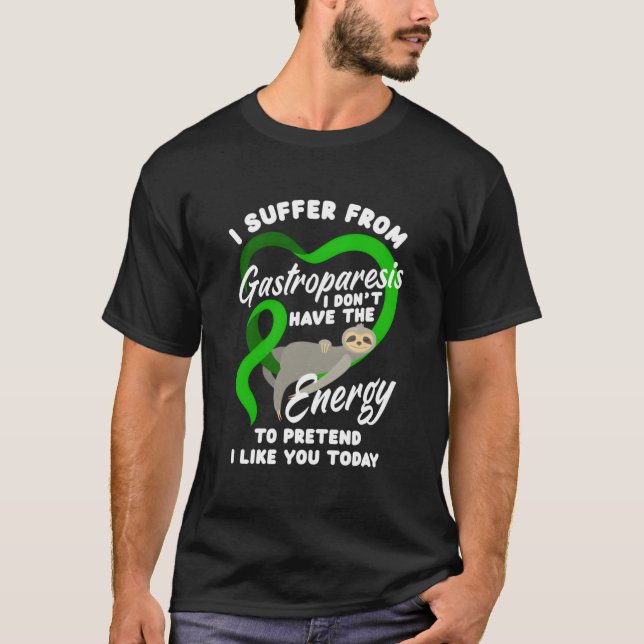 Camiseta Eu Sofro de Gastroparesia Guerreiro da Gastropares (Frente)