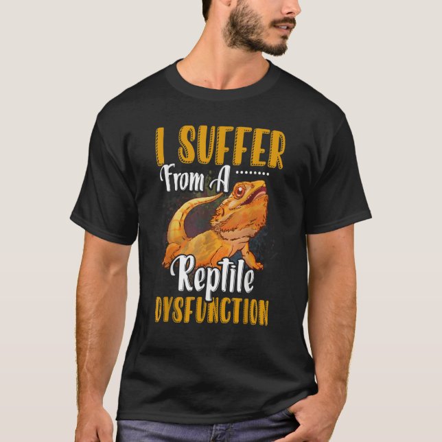 Camiseta Eu Sofro De Um Dragão Carbuçado De Disfunção Répti (Frente)